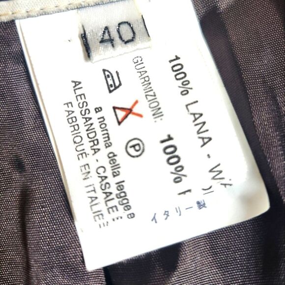 Tomaso Stefanelli Alessandra Wool Leather Jacket Size 40  Made In Italy Brown - Picture 7 of 8